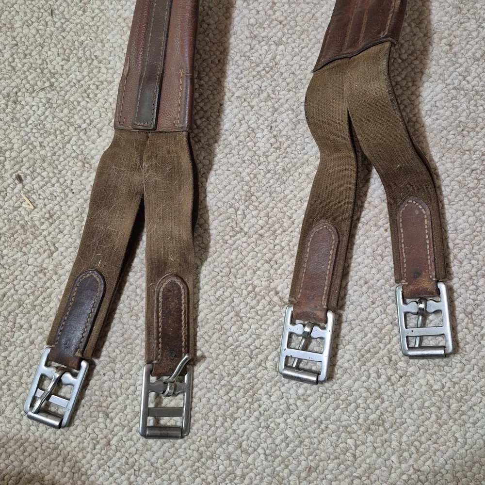 48" Leather Girth- Horse Tack - Picture 2 of 5
